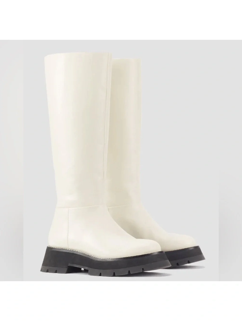 3.1 Phillip Lim Kate Tall Boots in White, Size 38.5 New in Box + Dust Bag $650